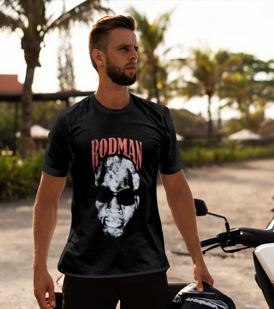 Rodman Glasses Chicago Bulls Basketball T-Shirt