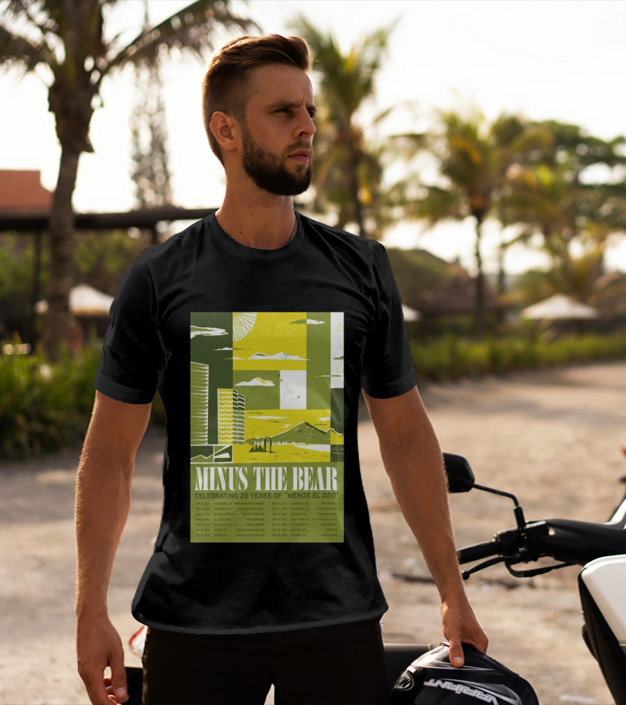 Minus The Bear Celebrating 20 Years Of Menos El Oso 2026 US Tour Dates T-Shirt