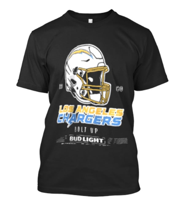 Los Angeles Chargers Bolt Up Bud Light Football 1960 T-Shirt