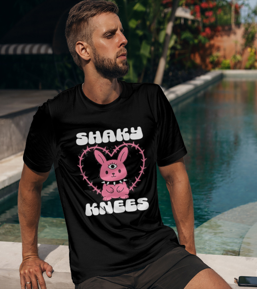Shaky Knees 2025 Pink Bunny Heart T-Shirt