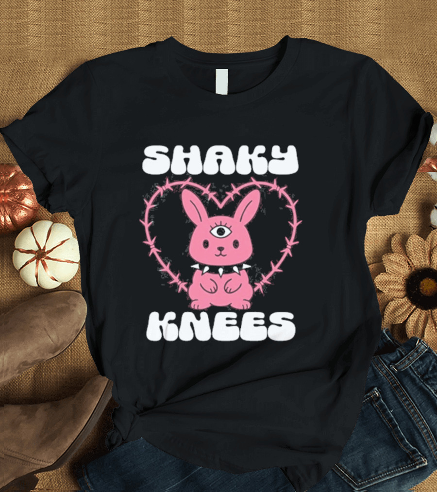 Shaky Knees 2025 Pink Bunny Heart T-Shirt