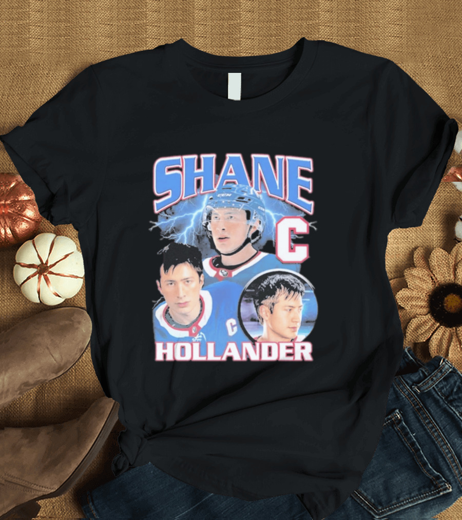 Shane Hollander C Hockey Player Lightning Blue Jersey T-Shirt