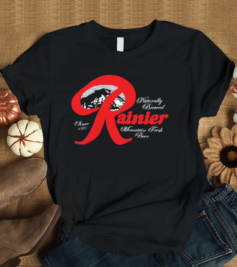 Since 1878 Rainier Naturally Brewed Mountain Fresh Beer T-Shirt