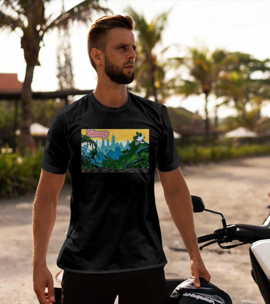 Sleep September 2026 Tour Dates Locations Skyline Jungle T-Shirt