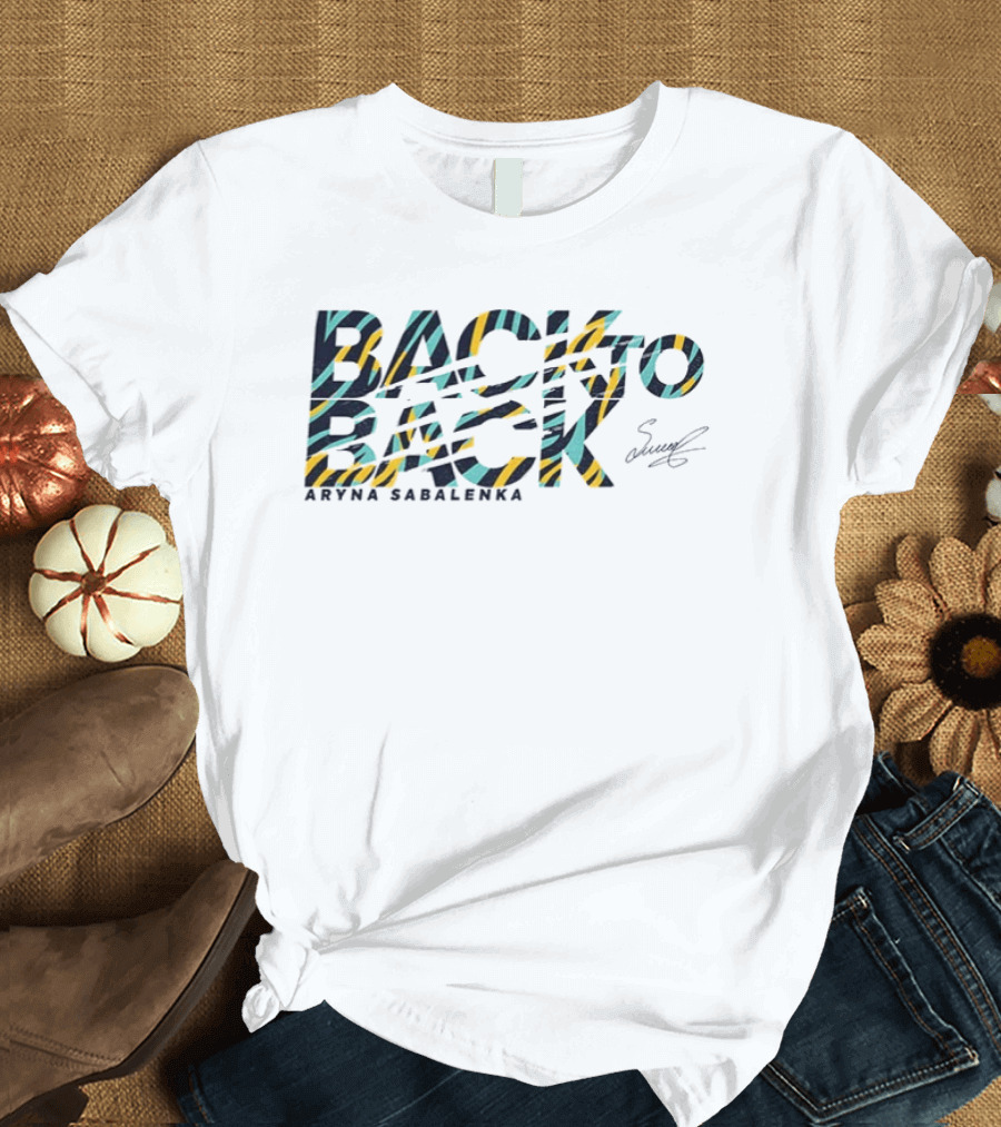 Back To Back Aryna Sabalenka Tiger Stripes T-Shirt