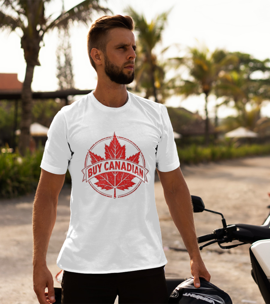 Buy Canadian Support Local Maple Leaf Pride T-Shirt