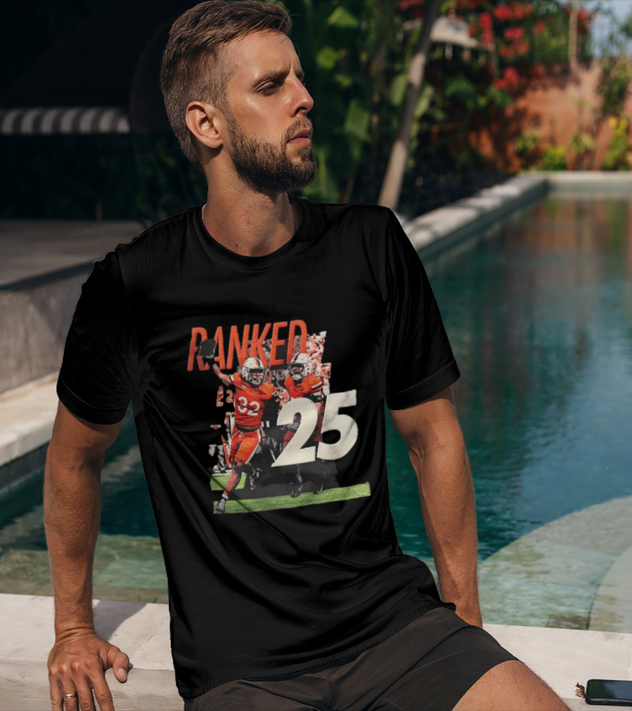 Virginia Cavaliers NCAA College Football Ranked 25 Team Players Celebration T-Shirt