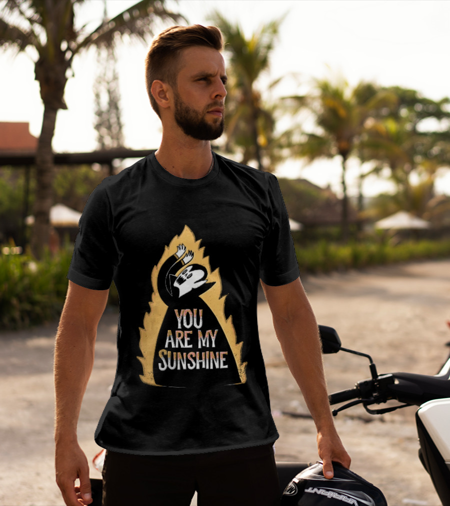 You Are My Sunshine Vampire Flames Distressed T-Shirt