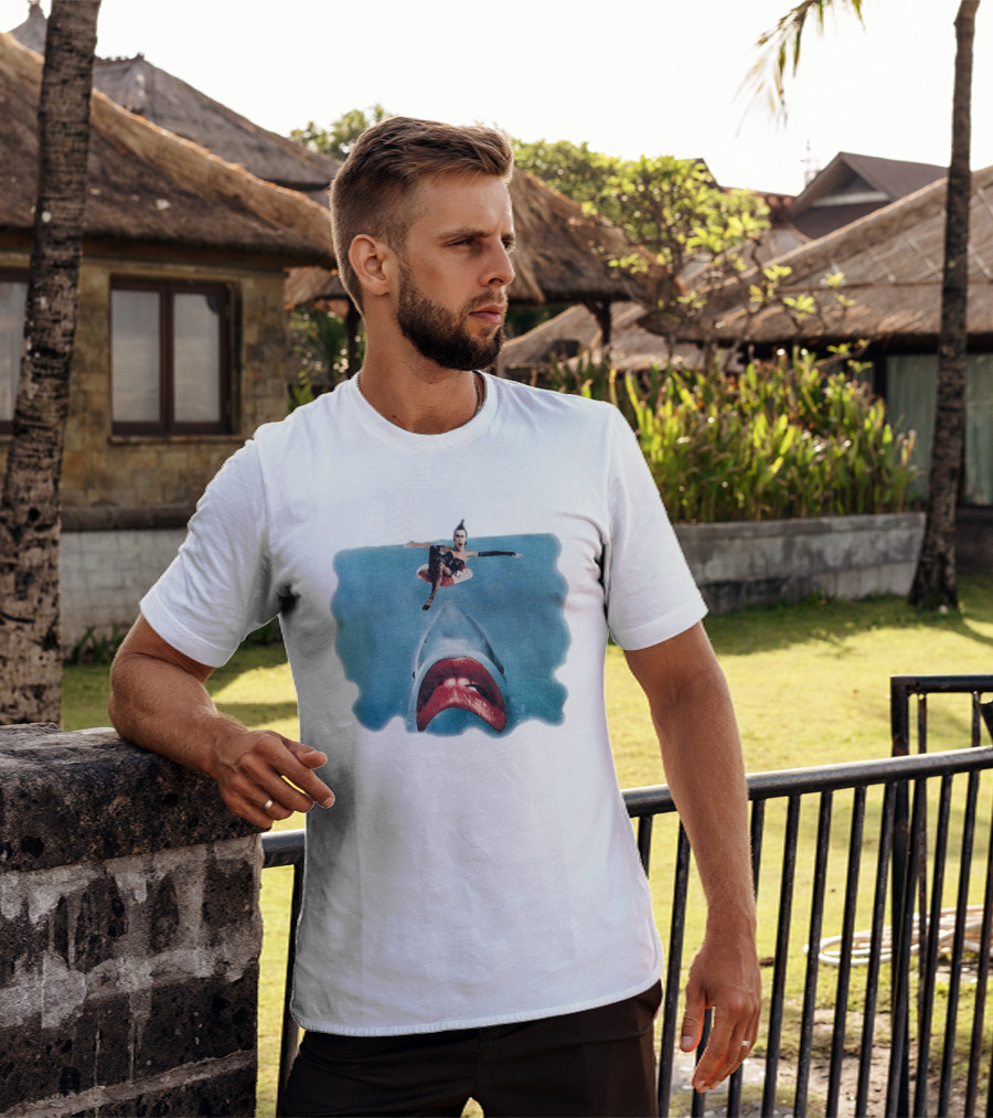 Sharky Horror Picture Show Jaws Mashup Movies T-Shirt