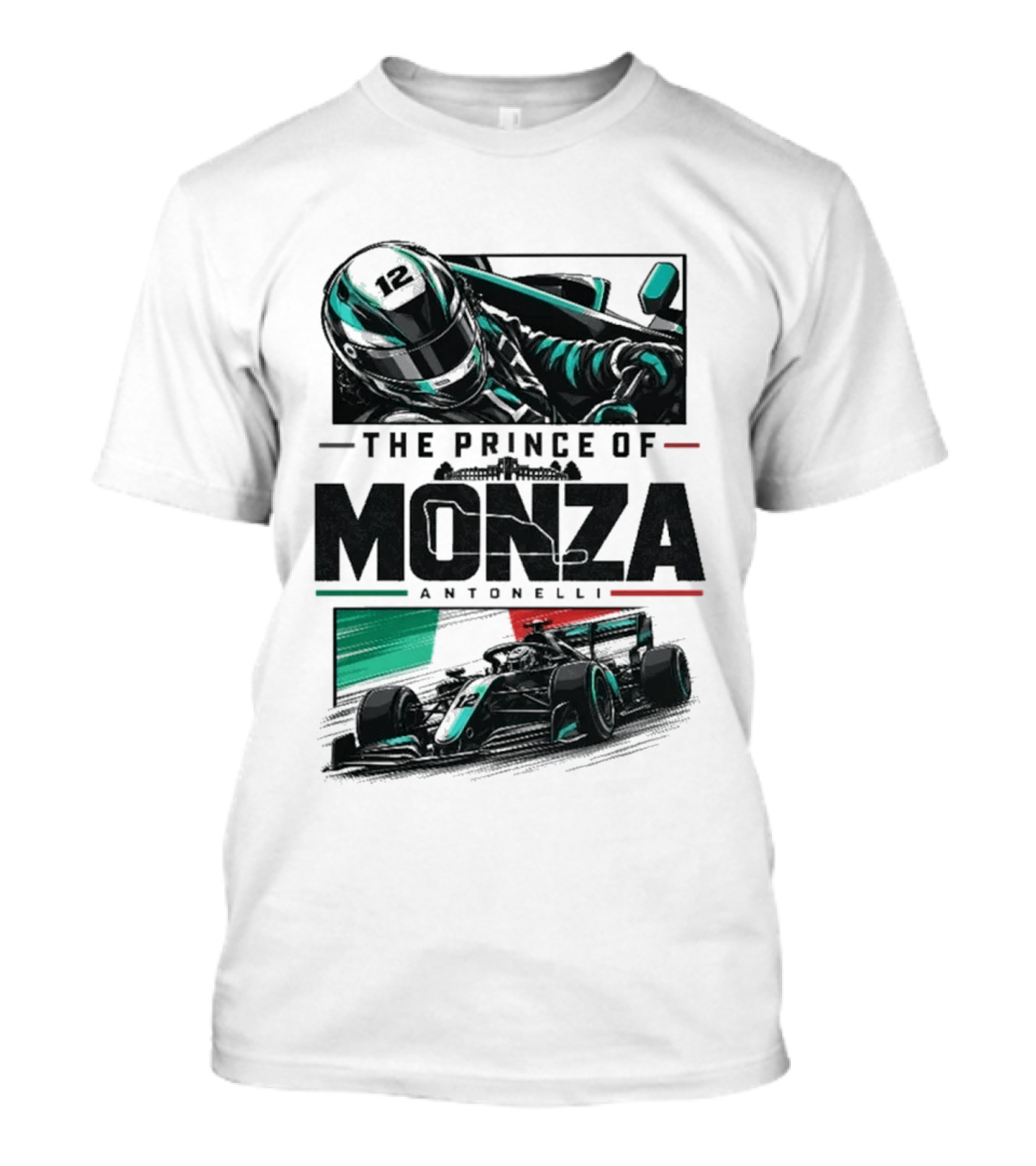 The Prince Of Monza Antonelli Racing Car T-Shirt