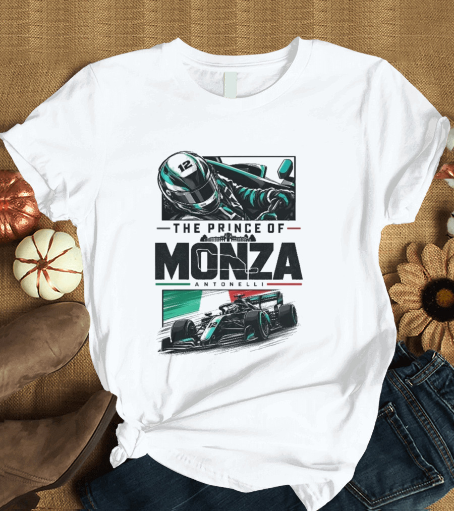 The Prince Of Monza Antonelli Racing Car T-Shirt