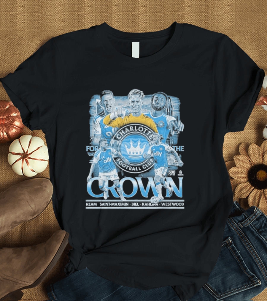 Charlotte FC 2026 Crown Ream Saint Maximin Biel Kahlina Westwood T-Shirt