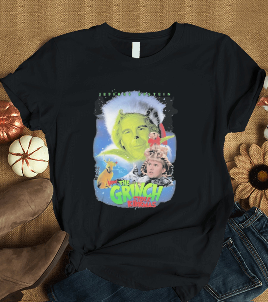 How The Grinch Stole Kirkmas Jeffrey Epstein T-Shirt