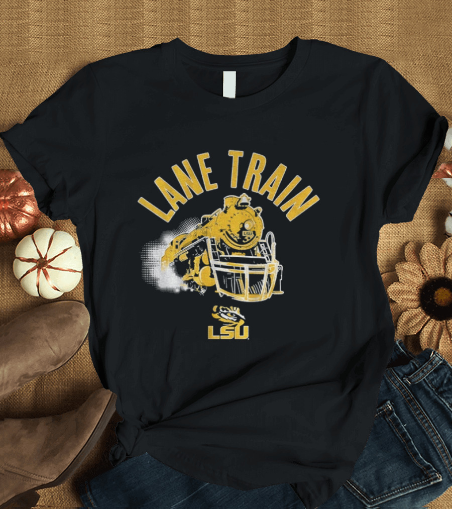 LSU Lane Train Football Helmet Lane Kiffin T-Shirt