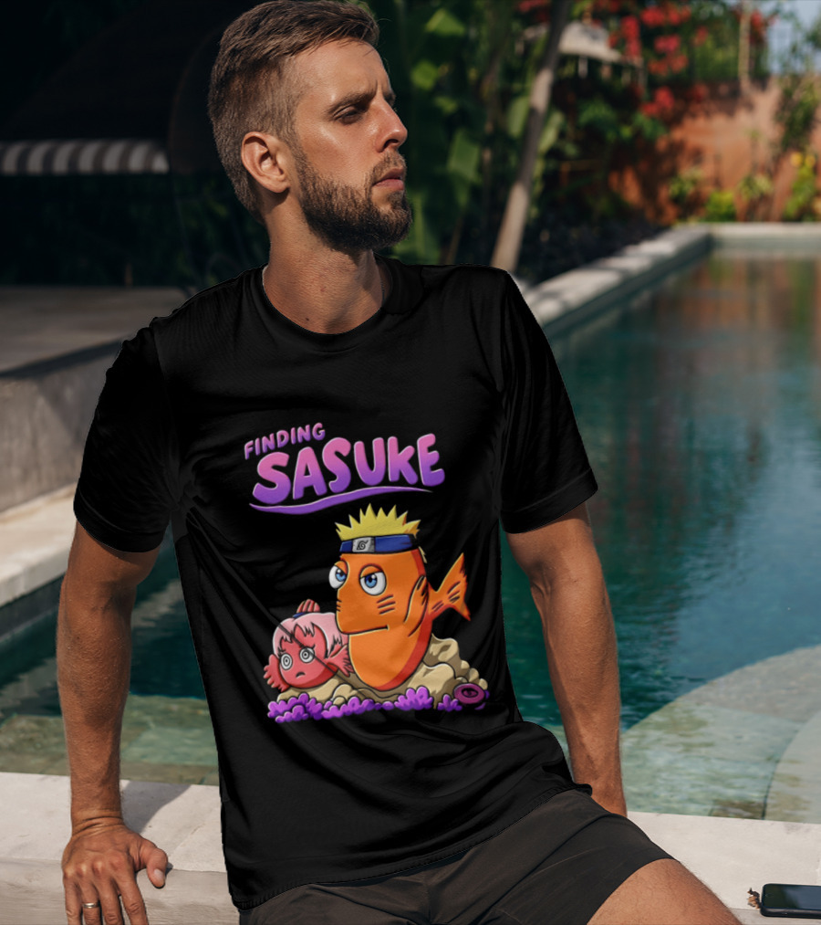 Finding Sasuke Naruto Uzumaki Sakura Haruno Anime Series T-Shirt