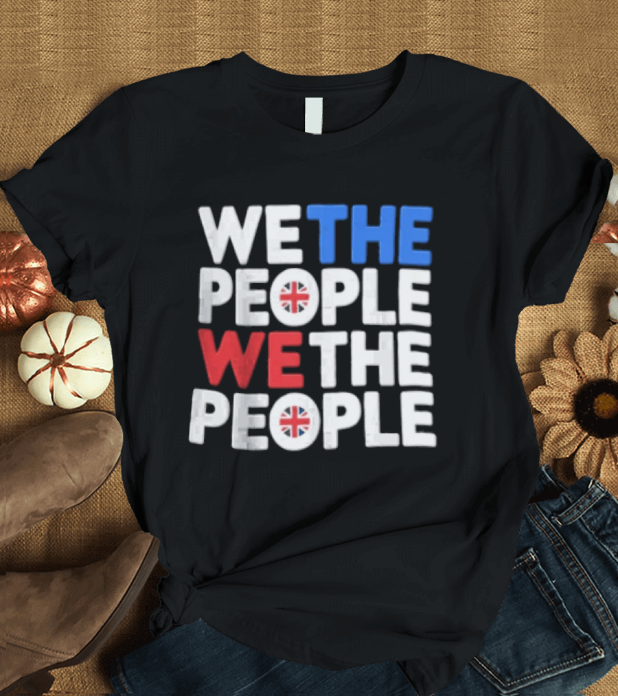 We The People UK British Flag Union Jack T-Shirt