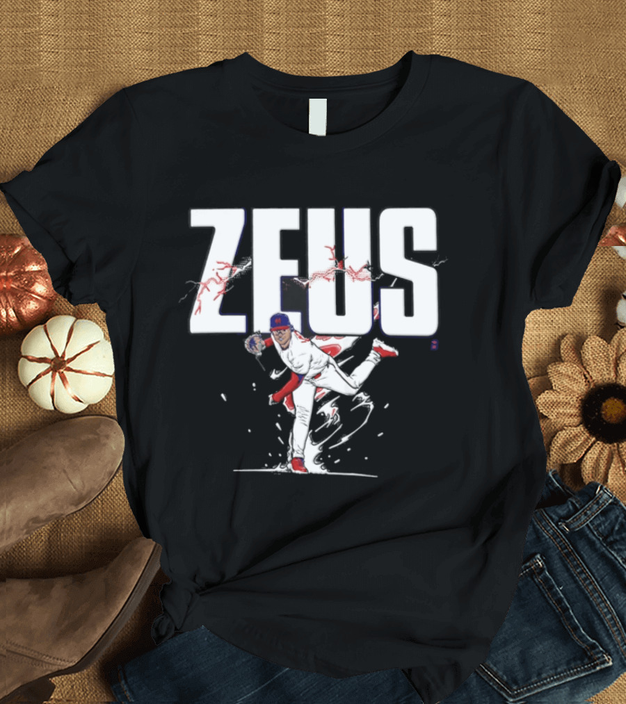 Zeus Jesus Luzardo Phillies Baseball Player Pitching T-Shirt