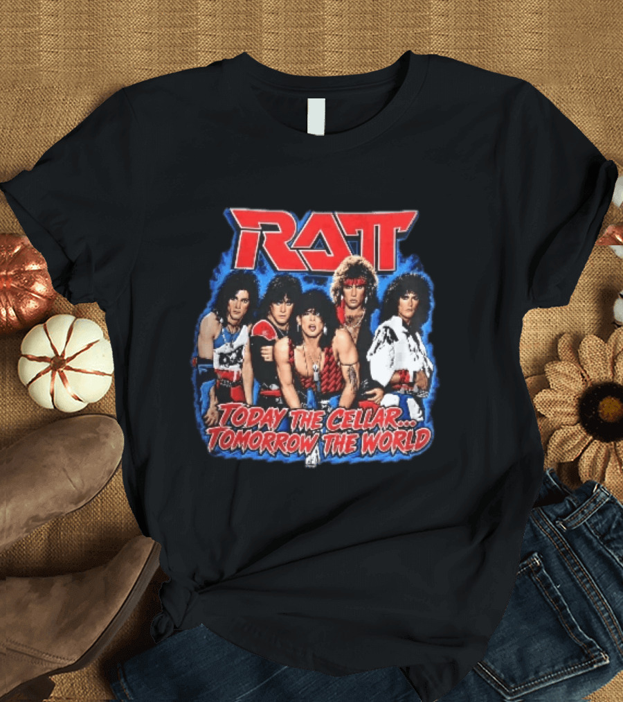 Ratt Band Today The Cellar Tomorrow The World Photo Blue Frame T-Shirt
