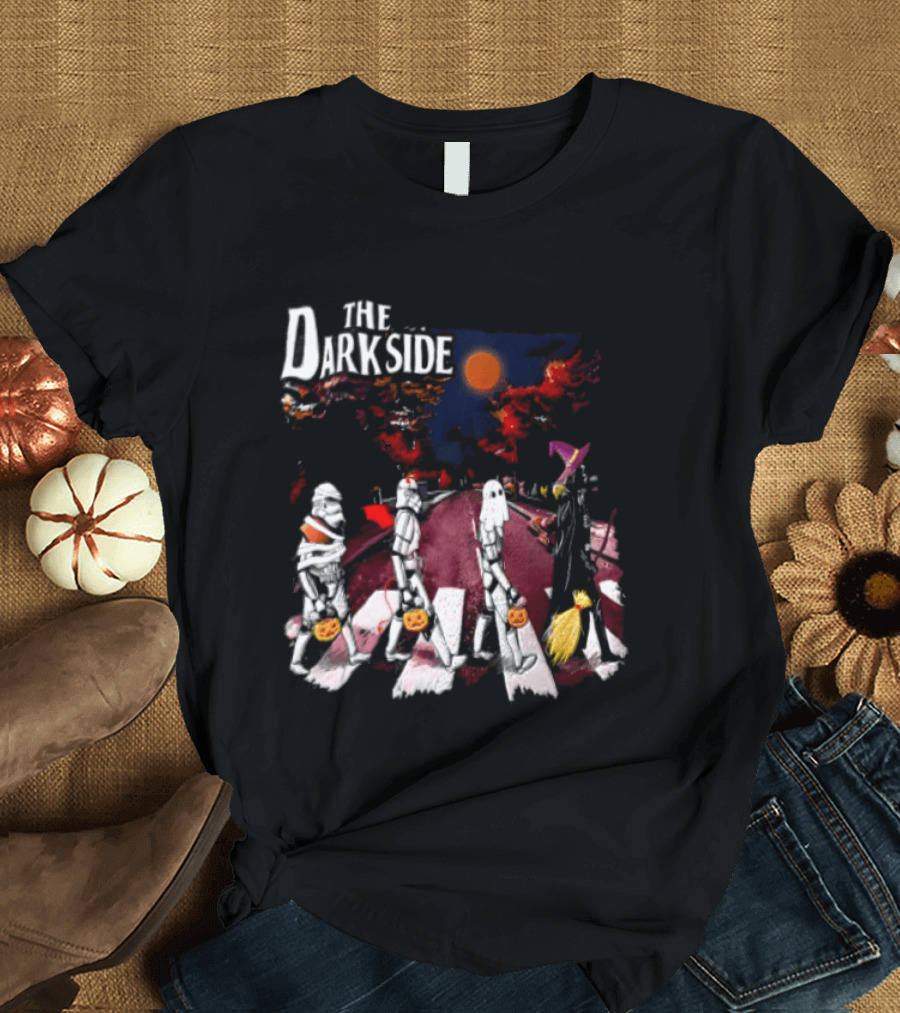 The Dark Side Star Wars Stormtroopers Darth Vader Halloween Pumpkin Parade T-Shirt