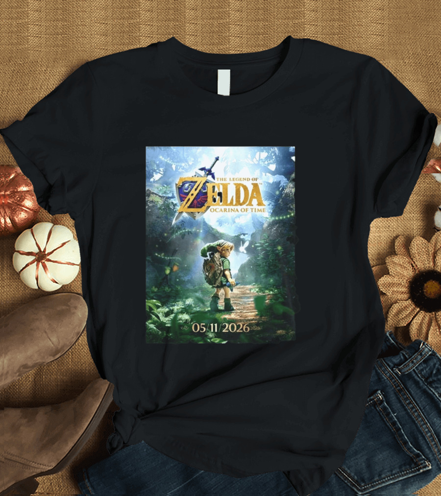The Legend Of Zelda Ocarina Of Time 05/11/2026 Nitendo Switch 2 Release T-Shirt