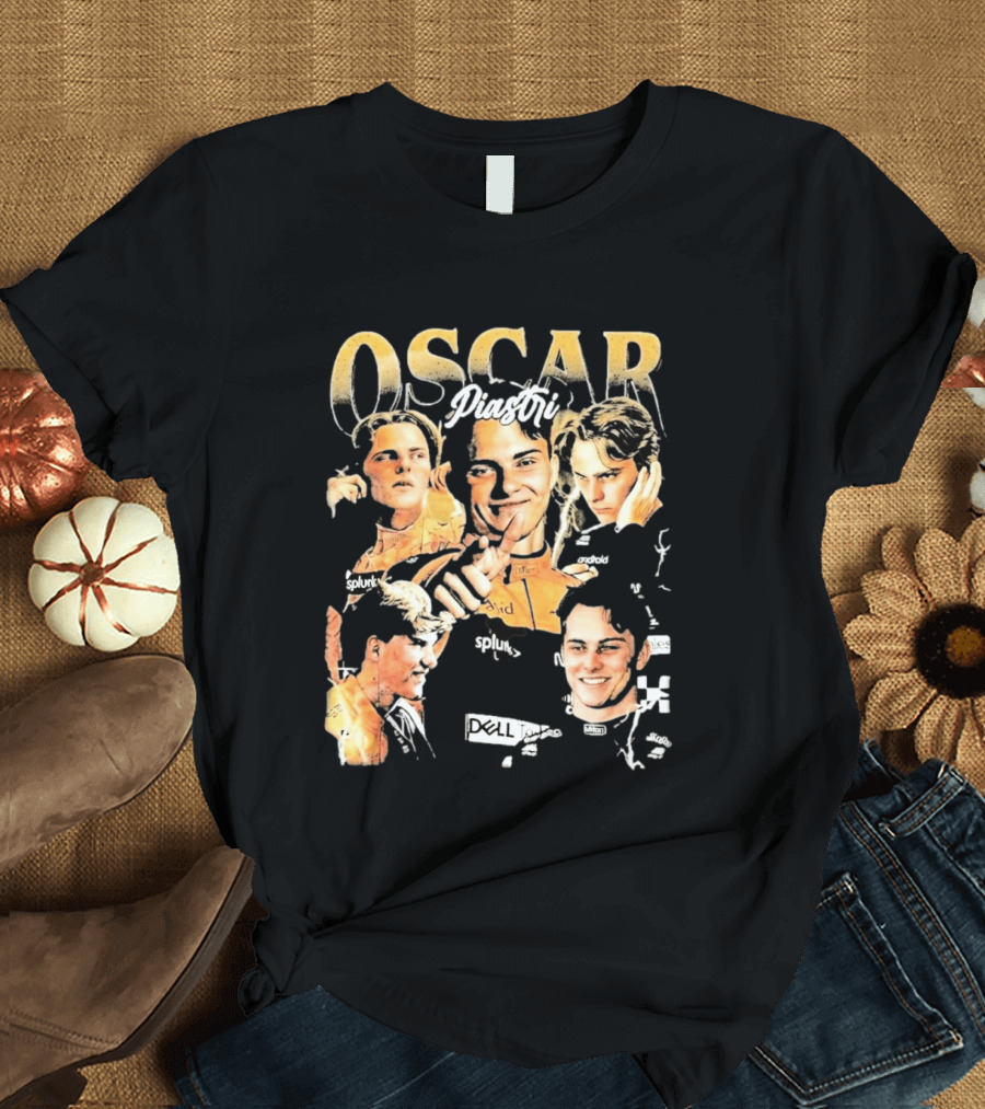 Oscar Piastri Splunk Dell Collage 2026 T-Shirt