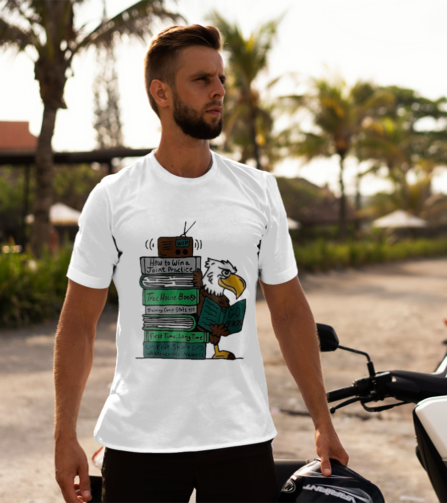 How To Win A Joint Practice Eliot Short Cartoon Eagle Go Birds Tree House Books T-Shirt