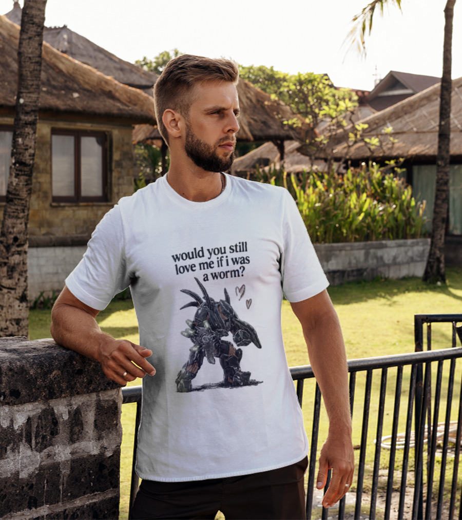 Halo Would You Still Love Me If I Was A Worm Hunter Heavy Armor Hearts T-Shirt