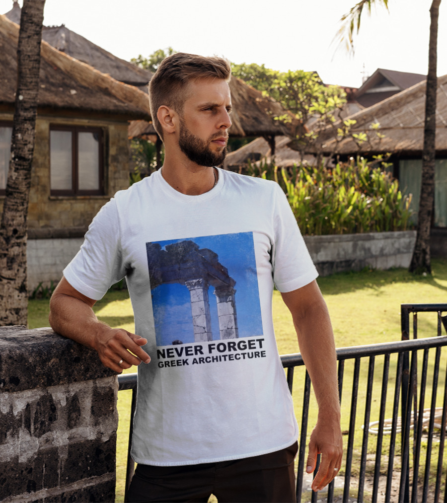 Never Forget Greek Architecture 2026 Ruins Columns T-Shirt