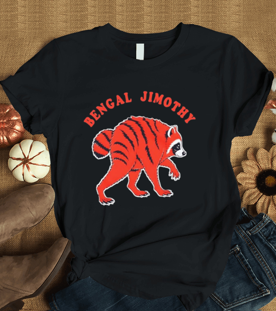 Bengal Jimothy Raccoon Cincinnati Bengals Fan T-Shirt