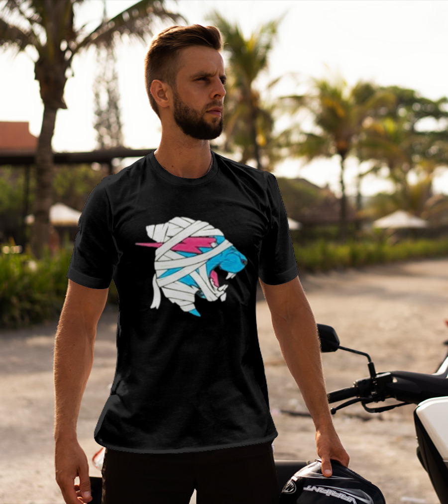 Mrbeast Mummy Panther Wrapped Beast Head T-Shirt