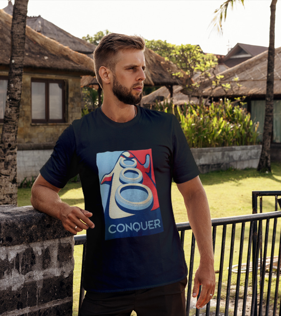 Conquer Penguin Three Rings T-Shirt