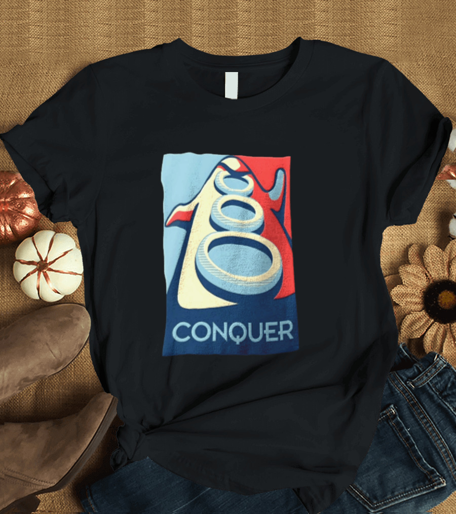 Conquer Penguin Three Rings T-Shirt