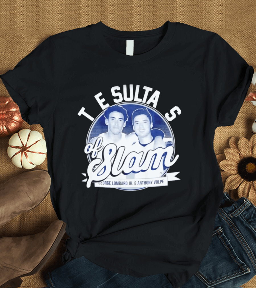 New York Yankees The Sultans Of Slam George Lombard Jr. Anthony Volpe T-Shirt
