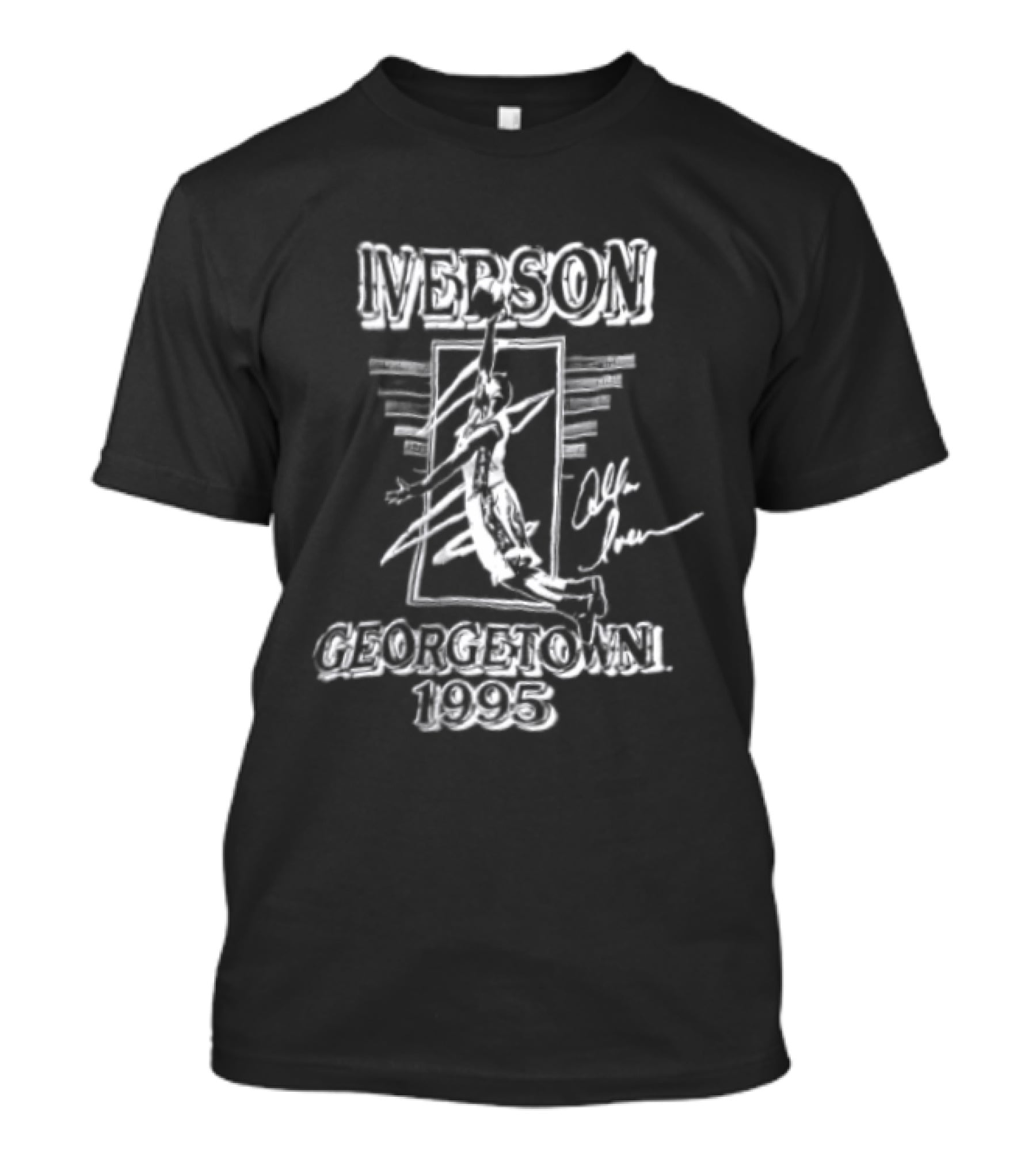 Iverson Georgetown 1995 Allen Iverson Basketball Player T-Shirt