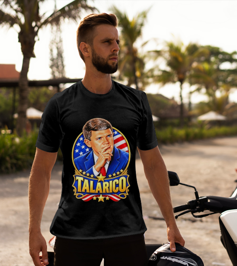 Talarico Presidential Style With American Flag T-Shirt