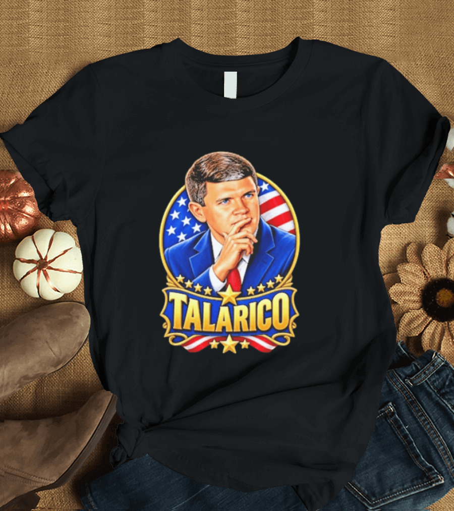 Talarico Presidential Style With American Flag T-Shirt