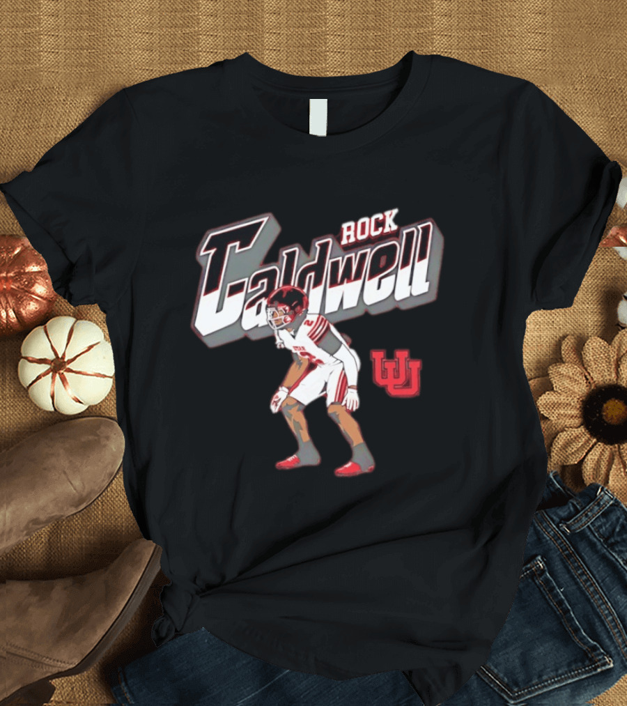 Utah Utes Rock Caldwell Football Number 2 Player U T-Shirt