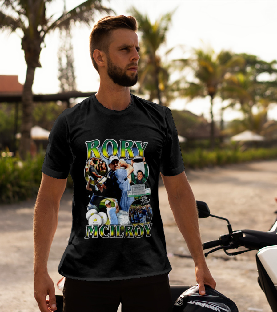 Rory McIlroy Flip The Script Golf Masters Tournament Highlights And Victories T-Shirt
