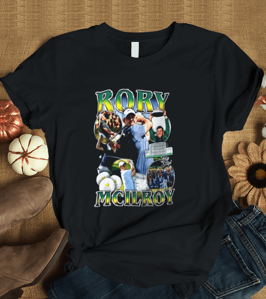 Rory McIlroy Flip The Script Golf Masters Tournament Highlights And Victories T-Shirt