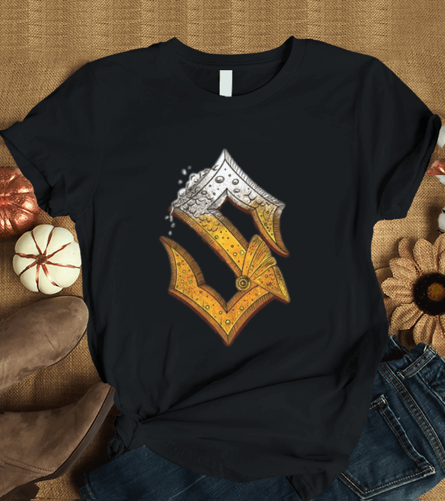 Sabaton Store Noch Ein Bier 2026 Letter S Beer Foam T-Shirt