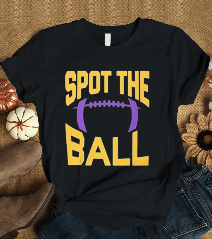 Spot The Ball Football Enthusiast Game Challenge T-Shirt