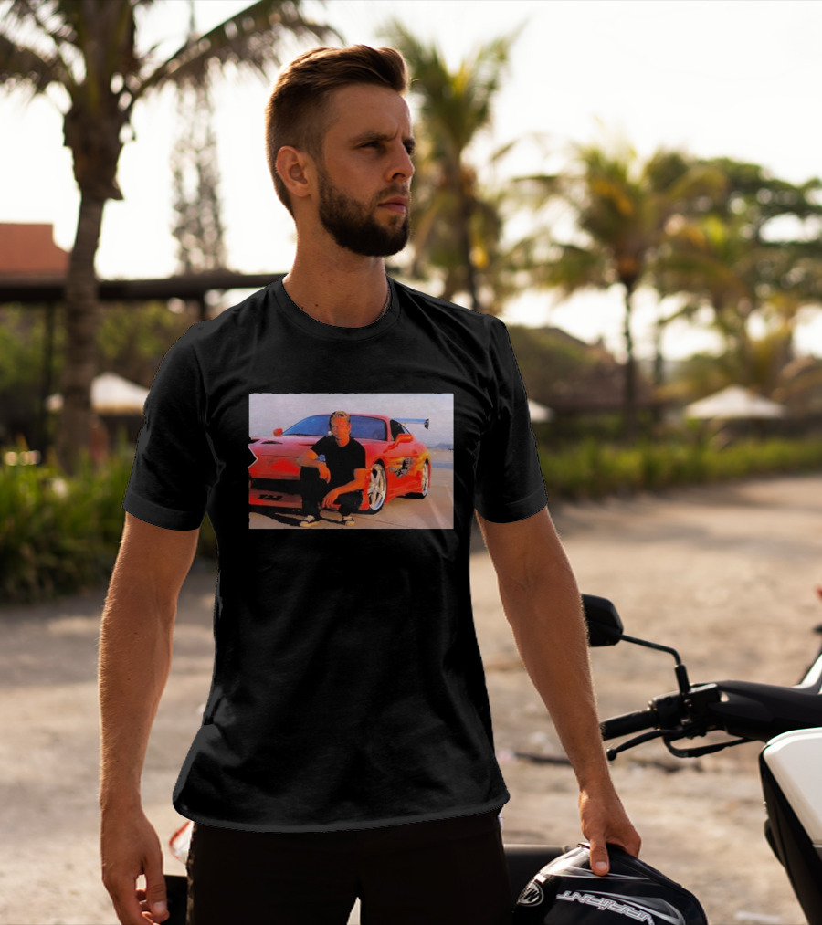 Dad Birthday Paul Walker Nissan Skyline R34 Father's Day Racing Fan T-Shirt