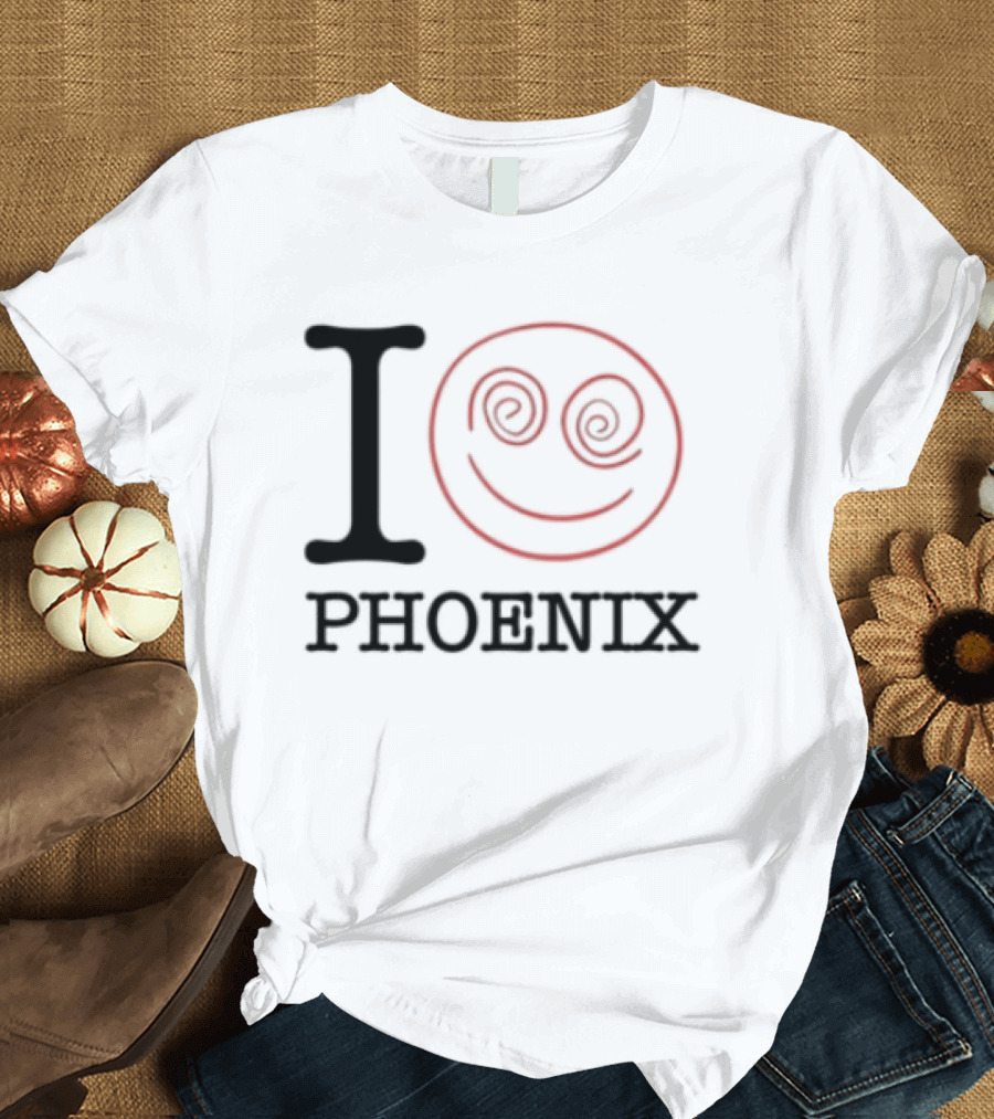 I Love Phoenix Spiral Smile Face T-Shirt