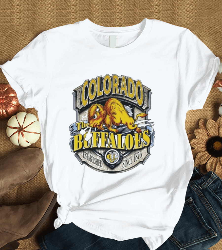 Colorado Buffaloes CU The Buffaloes Established Since 1876 T-Shirt