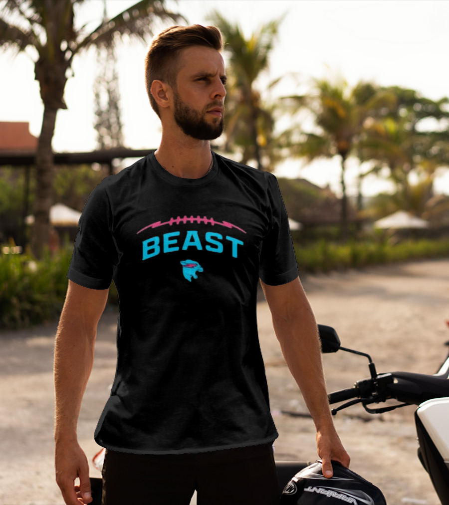 Mrbeast Store Beast Football Panther T-Shirt