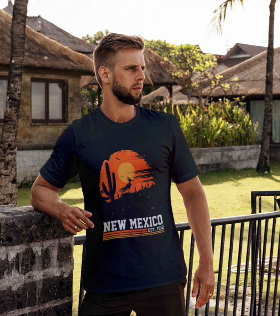 New Mexico Cactus Desert Vibes Est. 1912 Sun T-Shirt