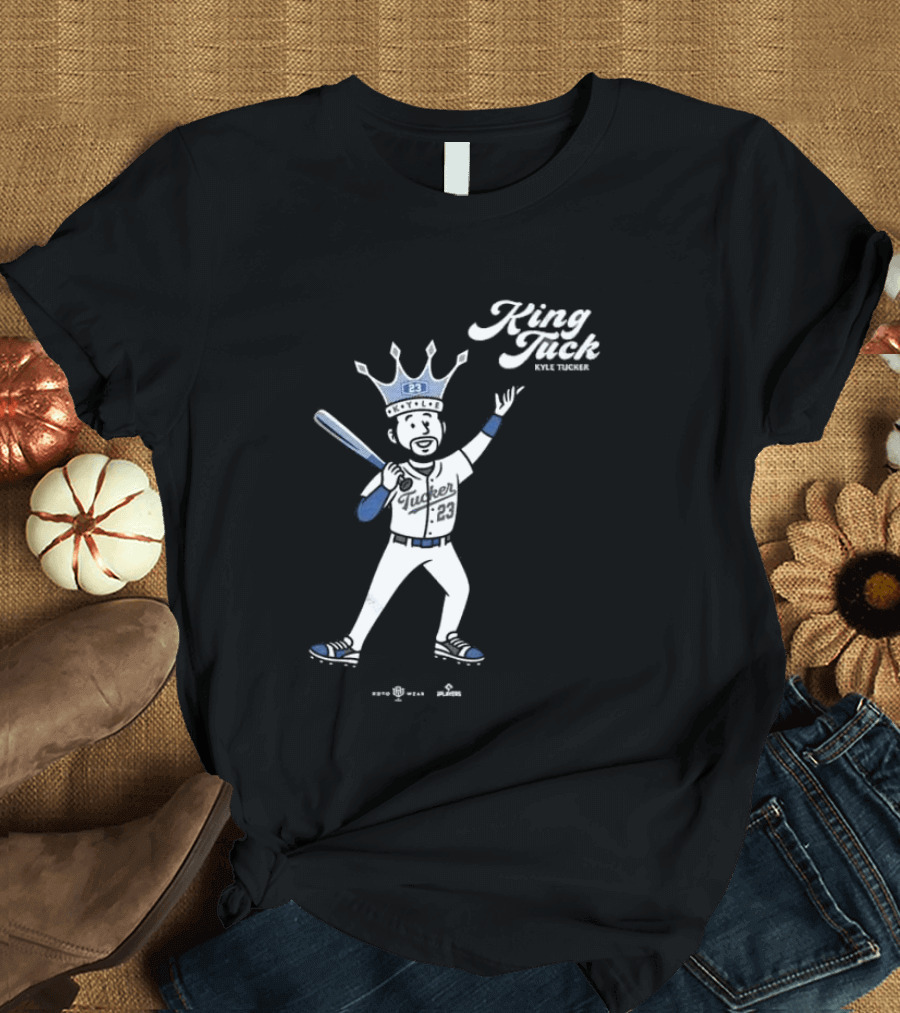 King Tuck Kyle Tucker Baseball 23 Crown Blue T-Shirt
