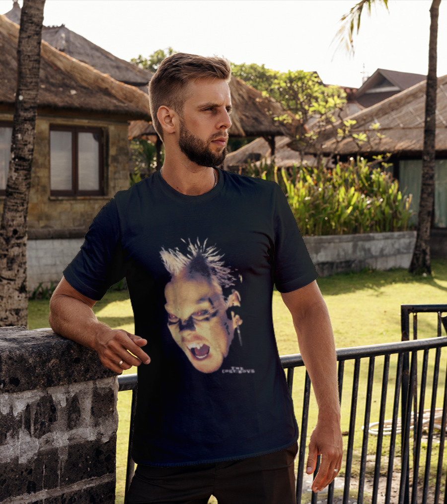 The Lost Boys David Vampire Face Silver Bullet Earring T-Shirt