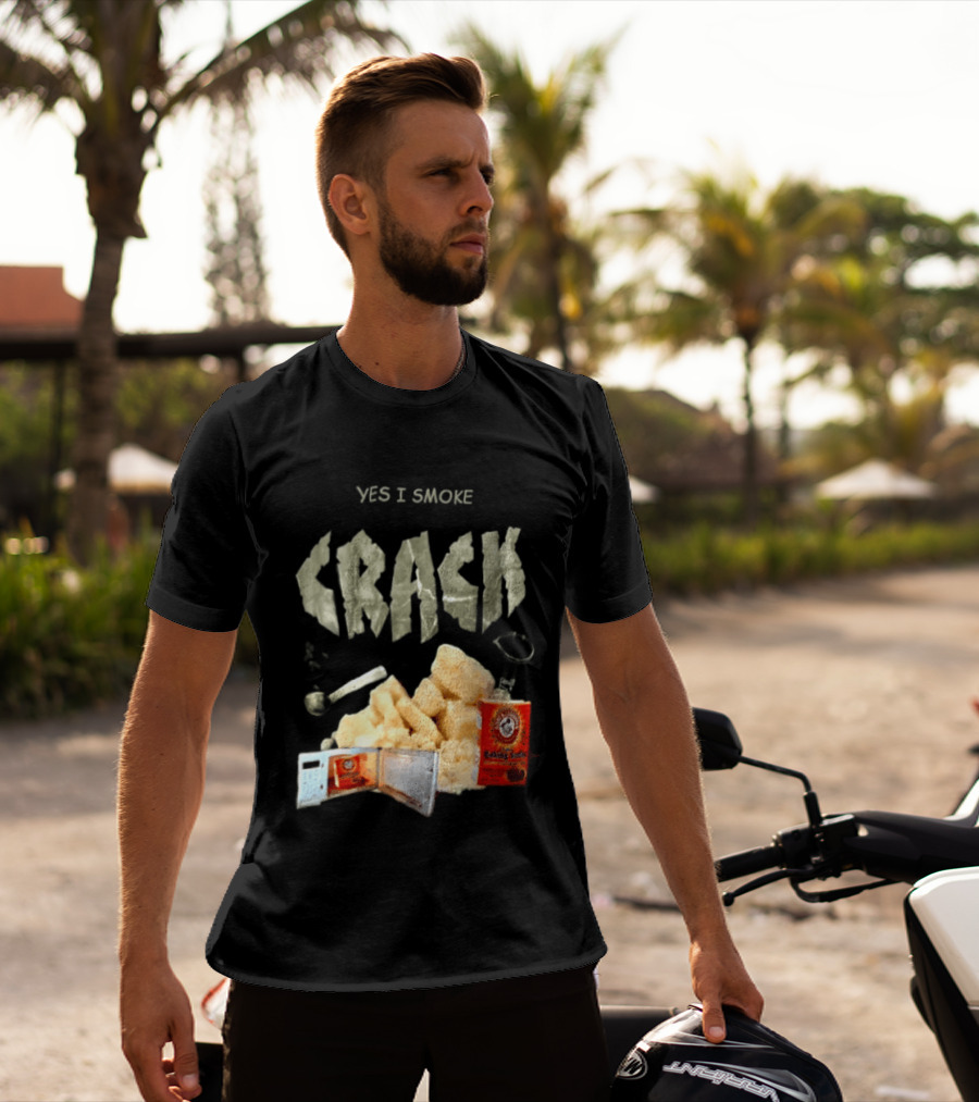 Yes I Smoke Crack Baking Soda Arm And Hammer Package T-Shirt
