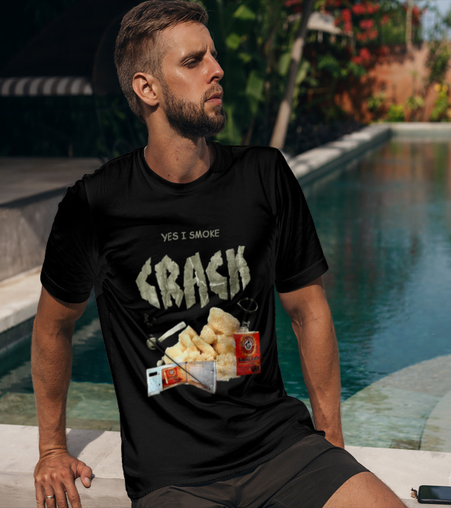 Yes I Smoke Crack Baking Soda Arm And Hammer Package T-Shirt